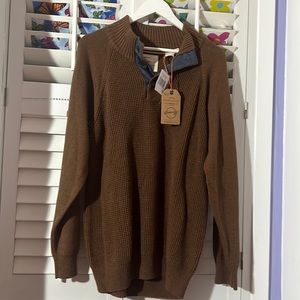 Mens Brown Weatherproof sweater